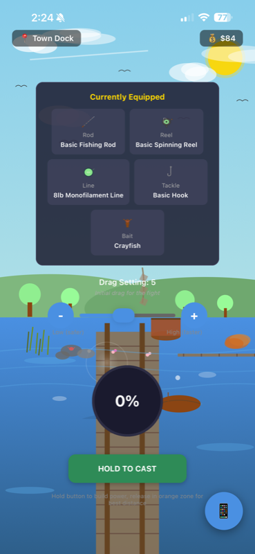 Fishing at Crestwater Dock